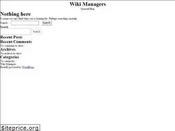 Sites similar to wikimanagers.com