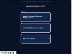 Sites similar to wikiprogress.org