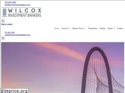 Sites similar to wilcoxinvestmentbankers.com