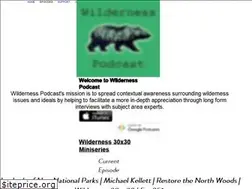 Sites similar to wildernesspodcast.com