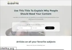 Sites similar to wildwestgazette.com