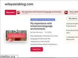 Sites similar to wileyasiablog.com