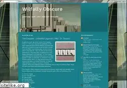 Sites similar to wilfullyobscure.blogspot.com