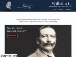 Sites similar to wilhelm-der-zweite.de
