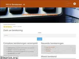 Sites similar to wilikberekenen.nl