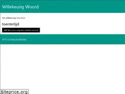 Sites similar to willekeurigwoord.franq.nl