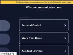 Sites similar to wilsoncommunicates.com