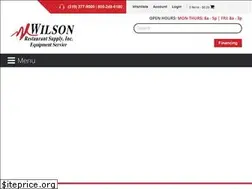 Sites similar to wilsonrestaurantsupply.com