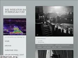 Sites similar to wilwheaton.tumblr.com