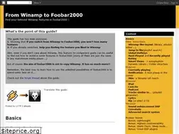 Sites similar to winamp2foobar.blogspot.com