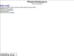 Sites similar to windowfashionpros.com