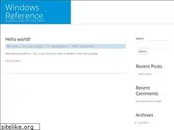 Sites similar to windowsreference.com