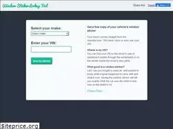 Sites similar to windowstickerlookup.com