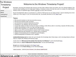 Sites similar to windowstimestamp.com