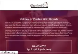 Sites similar to winefestatstmichaels.com