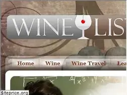 Sites similar to winelist.com
