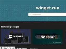 Sites similar to winget.run