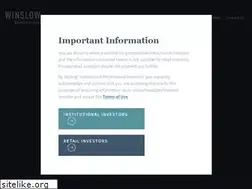 Sites similar to winslowcapital.com