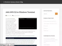 Sites similar to winsysadminblog.com