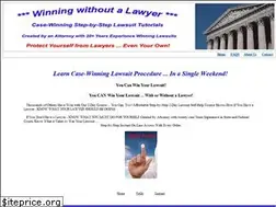 Sites similar to winwithoutalawyer.com