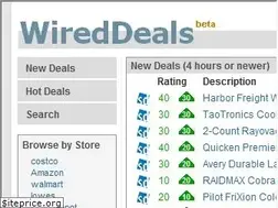 Sites similar to wireddeals.com