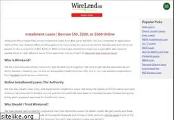 Sites similar to wirelend.com