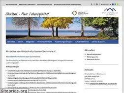 Sites similar to wirtschaftsforum-oberland.de