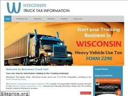 Sites similar to wisconsintrucktax.info