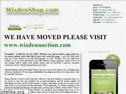 Sites similar to wisdenshop.com