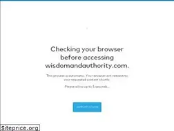 Sites similar to wisdomandauthority.com