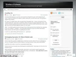 Sites similar to wisdomofsolomon.wordpress.com