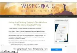Sites similar to wisegoals.com