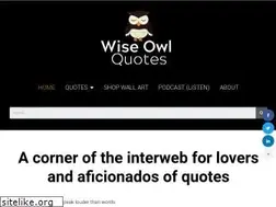 Sites similar to wiseowlquotes.com