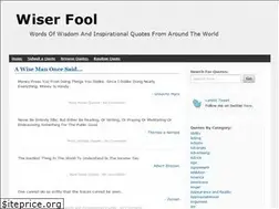 Sites similar to wiserfool.com