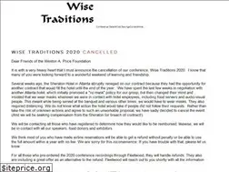 Sites similar to wisetraditions.org