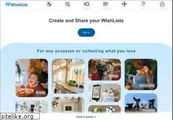 Sites similar to wishlist.com