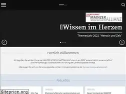 Sites similar to wissenschaftsallianz-mainz.de