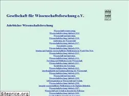 Sites similar to wissenschaftsforschung.de