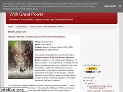 Sites similar to with-great-power.blogspot.com