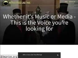 Sites similar to withavoicelikethis.com