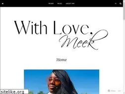 Sites similar to withlovemeek.com