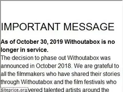 Sites similar to withoutabox.com