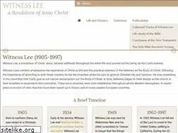 Sites similar to witnesslee.org