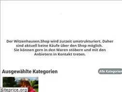 Sites similar to witzenhausen.shop
