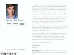 Sites similar to wjmaddox.github.io