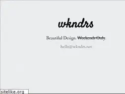 Sites similar to wkndrs.net