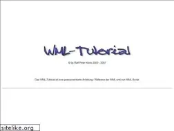 Sites similar to wml-tutorial.de
