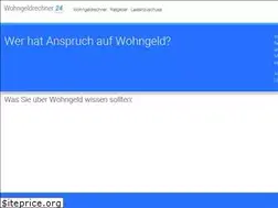 Sites similar to wohngeldrechner24.de