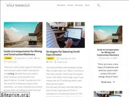 Sites similar to wolfminerals.com.au