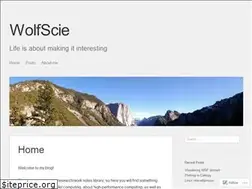 Sites similar to wolfscie.wordpress.com